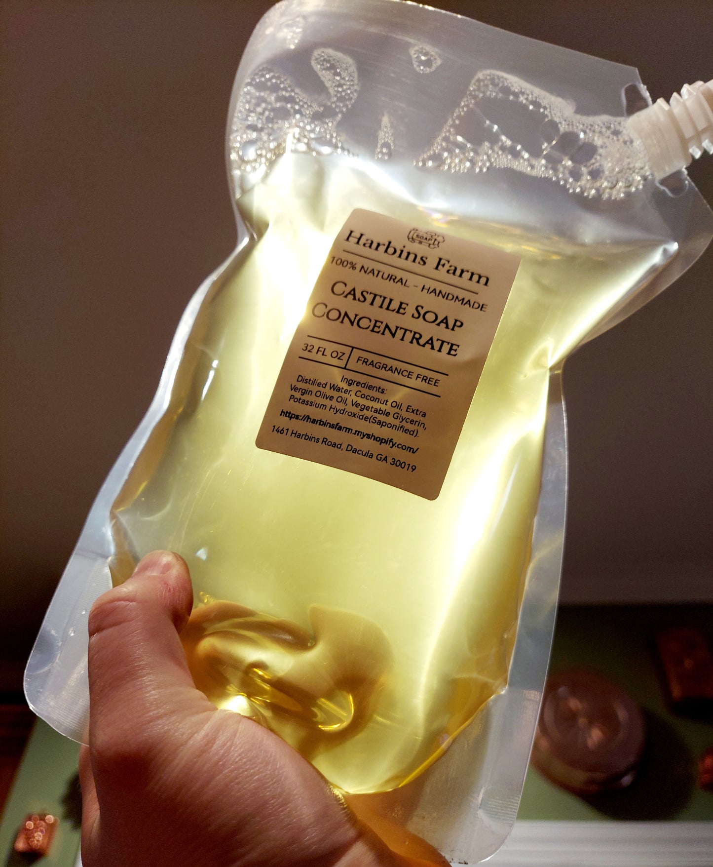 100% Natural Castile Soap Liquid Concentrate
