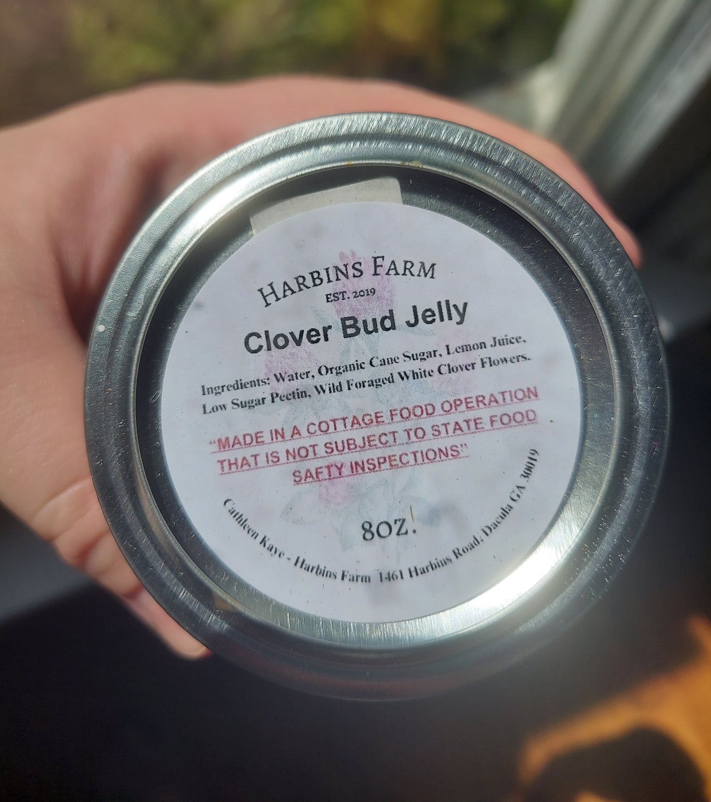 All Natural Seasonal Wild Clover Bud Jelly