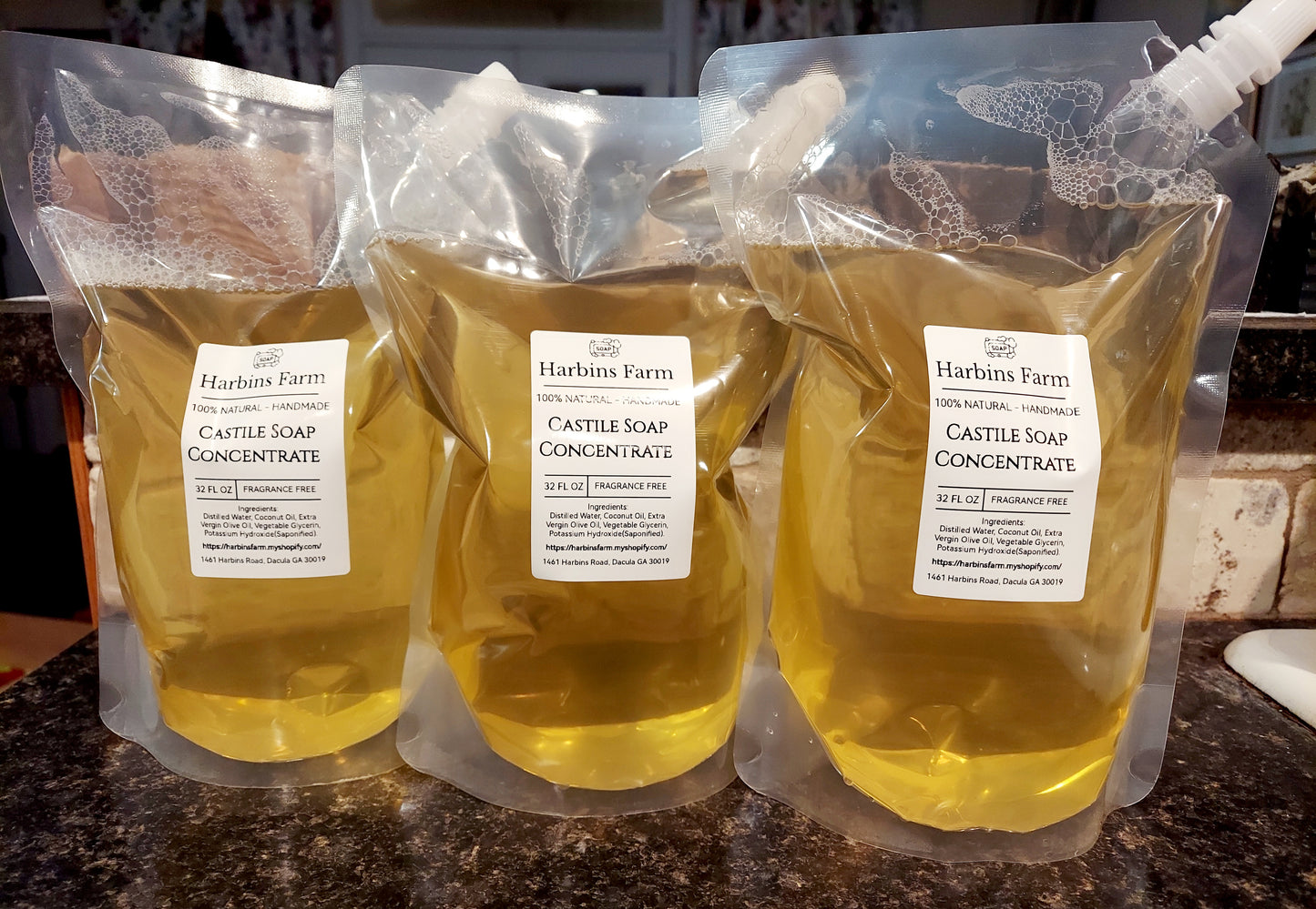 100% Natural Castile Soap Liquid Concentrate