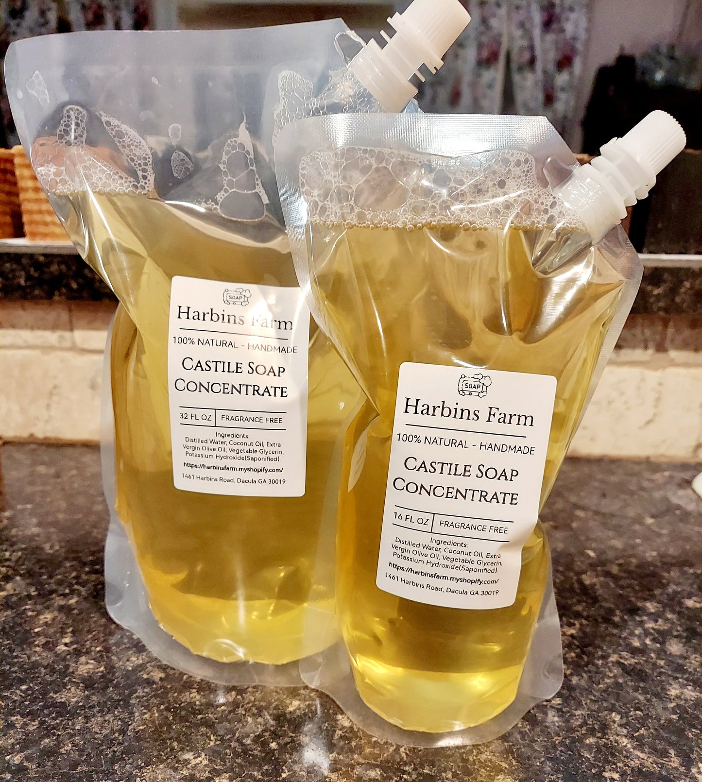 100% Natural Castile Soap Liquid Concentrate