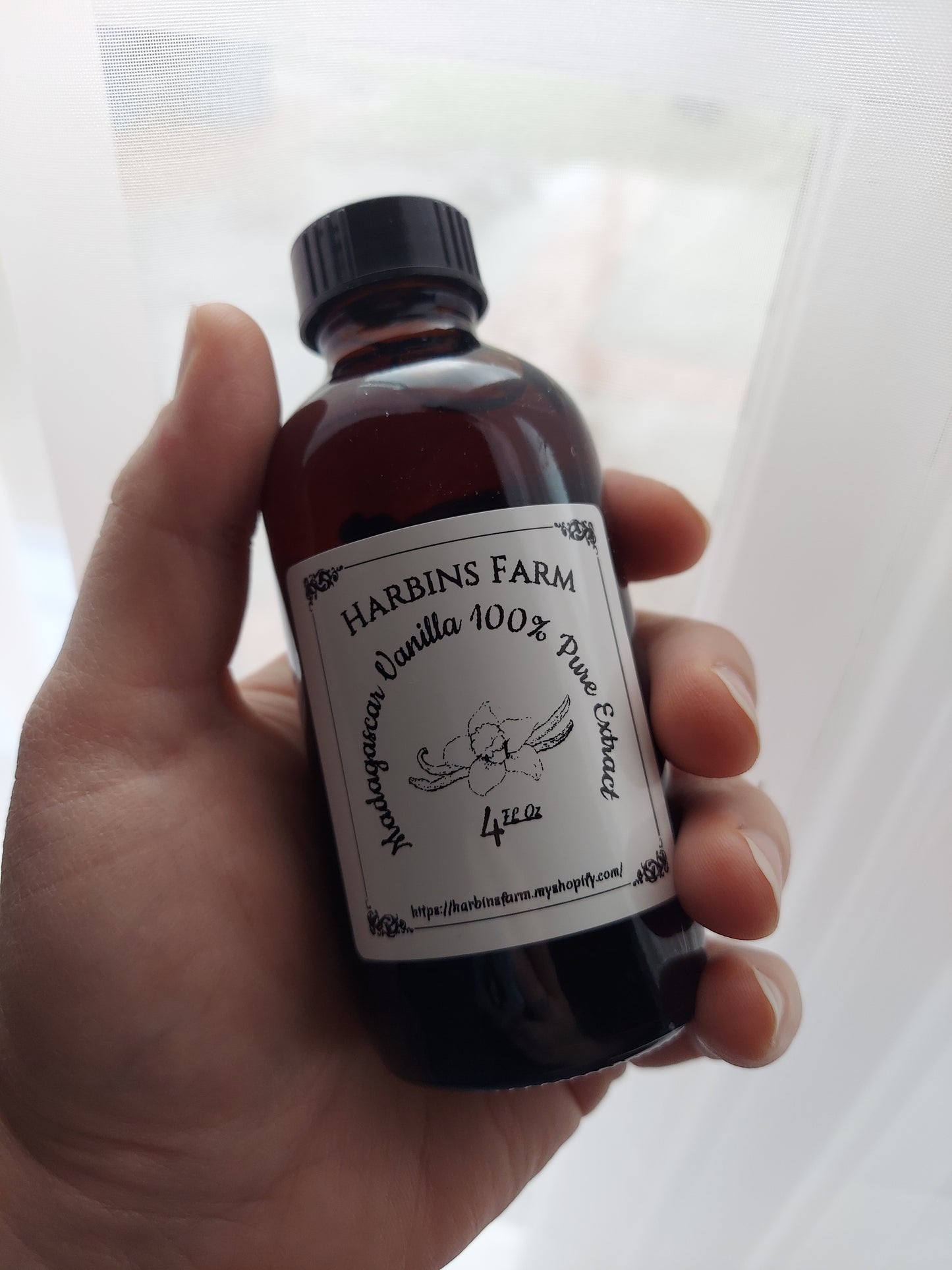 Organic Madagascar Pure Vanilla Extract 4oz