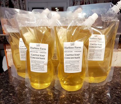 100% Natural Castile Soap Liquid Concentrate