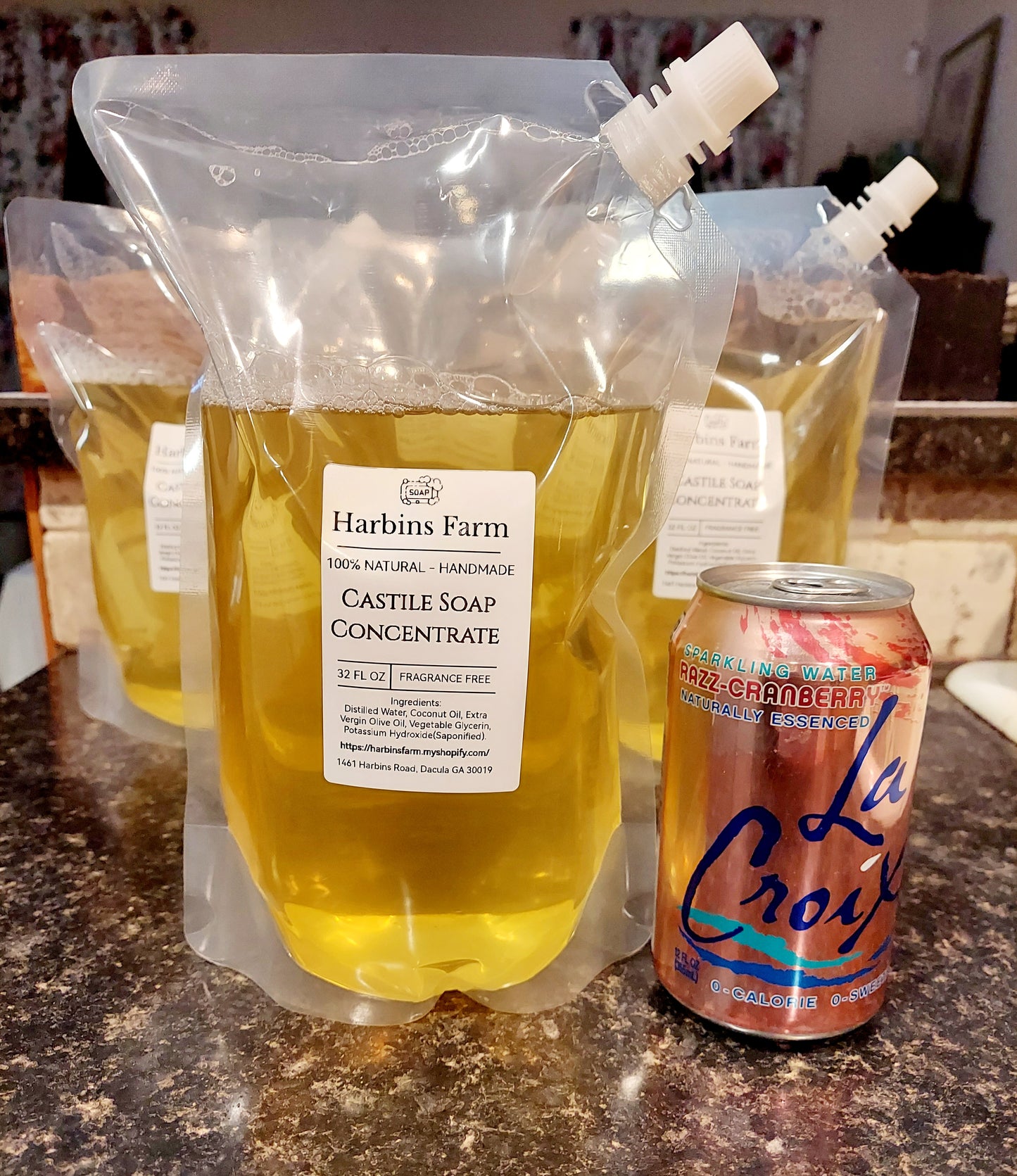100% Natural Castile Soap Liquid Concentrate